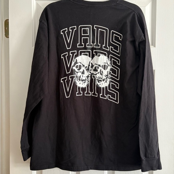 Vans Triple Logo Black Long Sleeve Tee - Picture 2 of 4